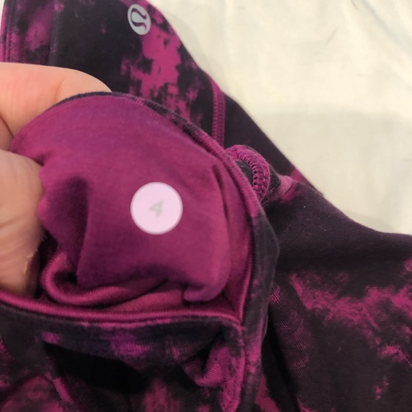 Lululemon Wunder Under Crop II *Full-On Luon Breezie Regal Plum Black - Picture 4 of 7